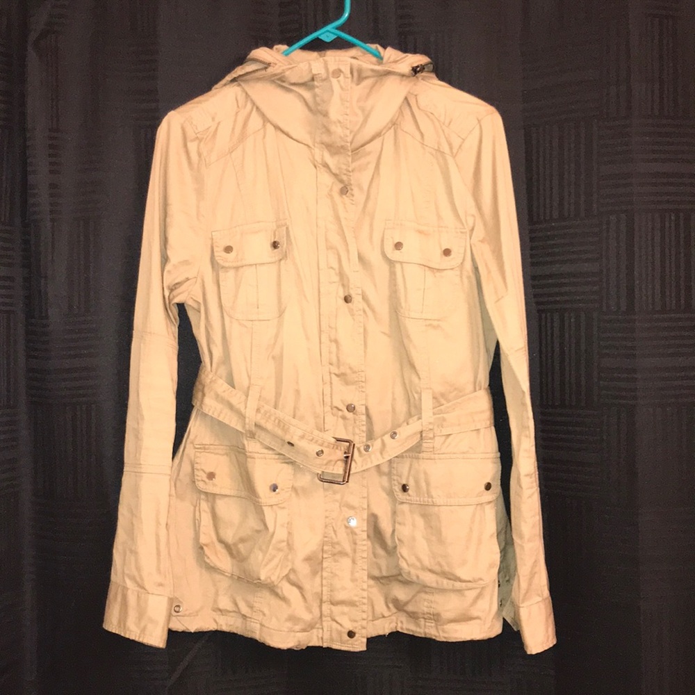 Tan spring light weight coat